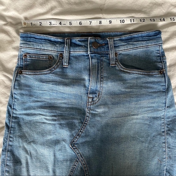 J. Crew Frayed Hem Denim Mini Skirt - Picture 13 of 15